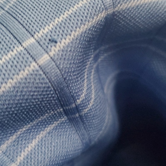Izod GOLF Shirt Mens Size Xl X-large Blue White Striped Boxed Lines Polo… - Picture 13 of 14